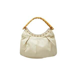 Gucci Bamboo Handbag 124293 Beige Leather Women's GUCCI